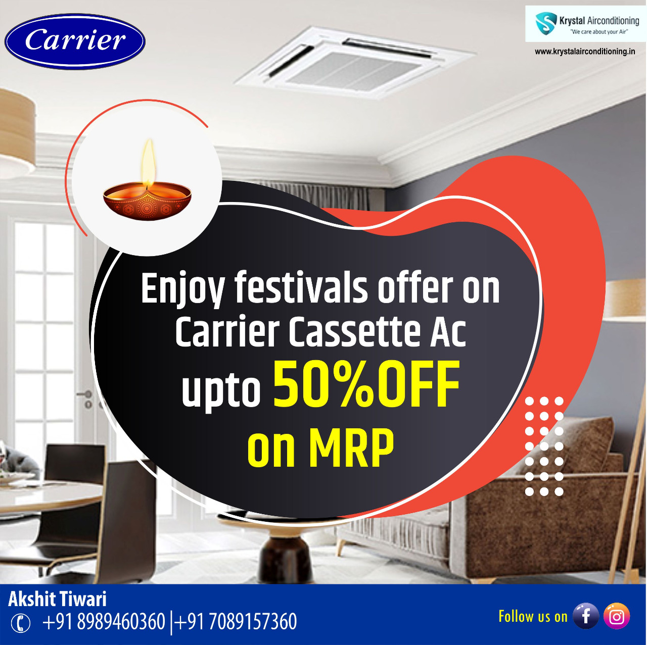 Best Carrier Cassette Ac Contractor In Indore